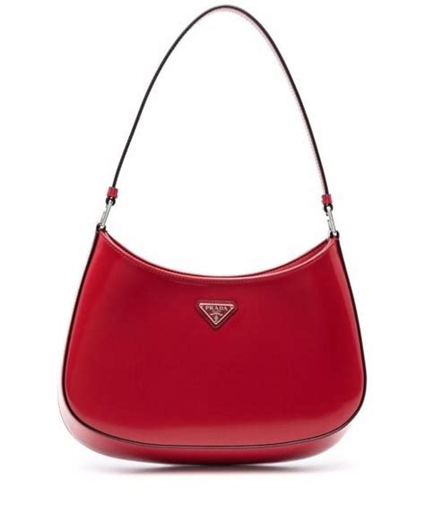 prada red patent leather handbag|Prada shoulder bag price.